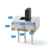 ON Off Switch, SPDT Micro Switch Mini Switches Small Slide Toggle 1p2t for PCB Arduino Breadboard Electronic Board Dip Miniature 3mm 70PCS GuuYebe-2
