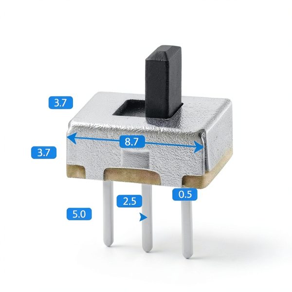 ON Off Switch, SPDT Micro Switch Mini Switches Small Slide Toggle 1p2t for PCB Arduino Breadboard Electronic Board Dip Miniature 3mm 70PCS GuuYebe-2
